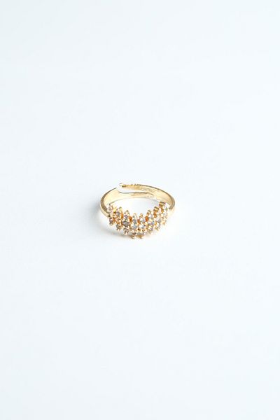 Jack Ferrero Zircon Stone Women's Ring (Adjustable)