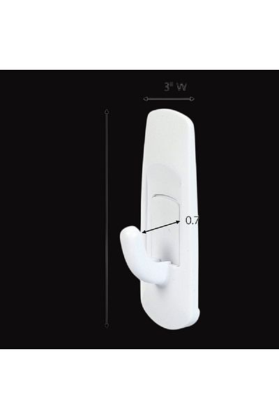 COMMAND 6-Piece Utility Hook White Small