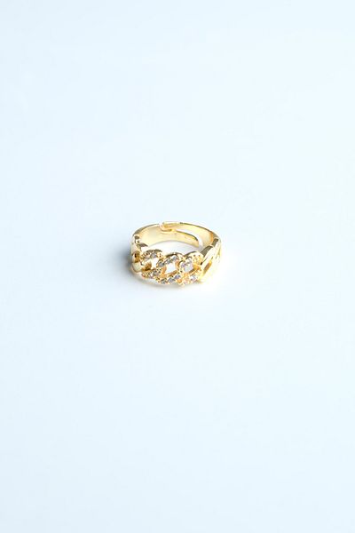 Jack Ferrero Zircon Stone Women's Ring (Adjustable)