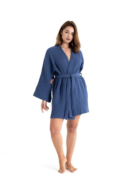 PANCHY CANKY Κιμονό 100% βαμβακερό φόρεμα Muslin Beach