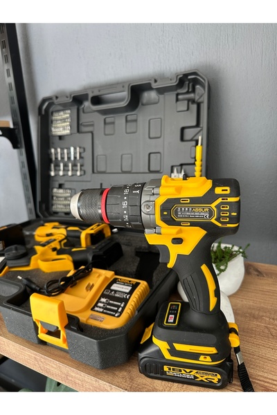 Ağaoğlu Genel Markalar 3’lü Set 18V XR Akülü Budama Makası + Mini Zincir Testere + Darbeli Matkap