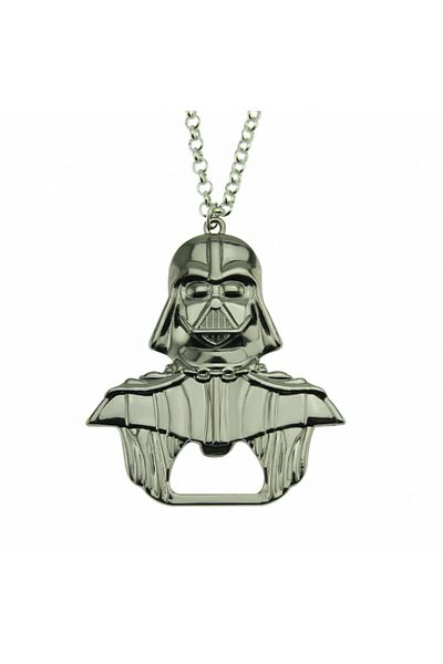 Tessero StarWars Pendant Necklace with Bottle Opener - DarthVader, Tessero, Silver and Black