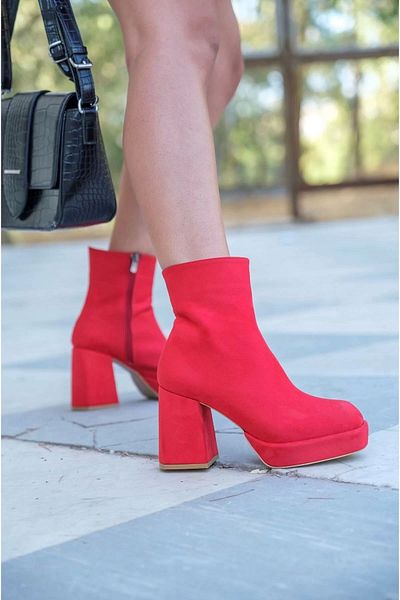PayBuy Stylish Design Thick Heel Platform Boots Stylish and Elegant Evening Dress Shoes