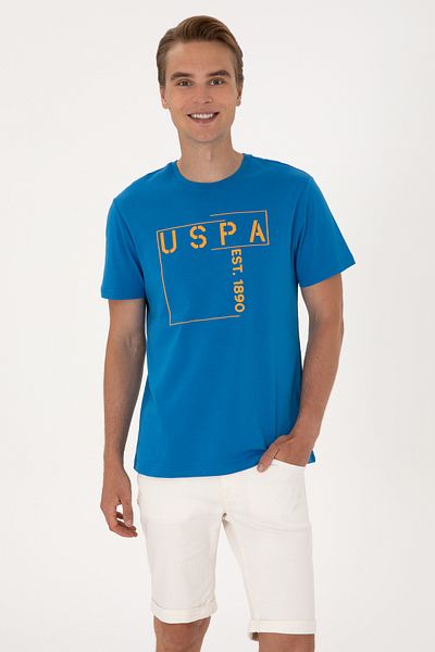 U.S. Polo Assn. Men's Regular Fit Cobalt Blue Crew Neck T-Shirt 50306908-Vr077
