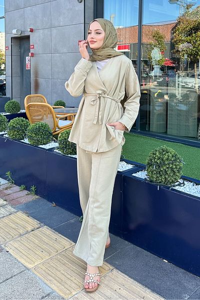 Ovn. Anastasia Linen Suit - Çağla