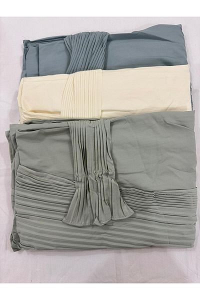 Gerenic Cold cotton prayer shawl, open to wear, set of 3 pieces in different colors