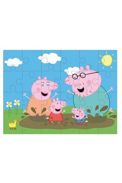 Peppa Pig Puzzle Peppa Pig Family Play, 24 pieces, 30.5 x 22.5 cm, Multicolor