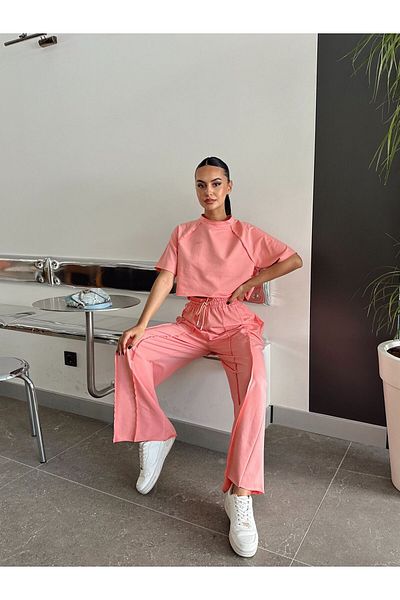 mydukkan.co Reverse Stitch Detail Crop Set