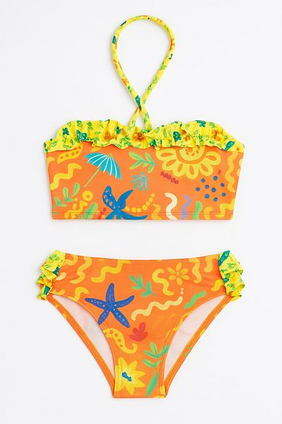 Yalçınoğlu Kids Girls' Swimsuit Set I Patterned and Printed Swimsuit Set for Girls I Quick Dry