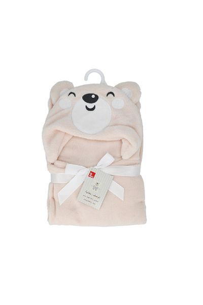 SLİCO Kids Soft and Comfortable Plush Hooded Blanket Assorted Color 100 x 75cm