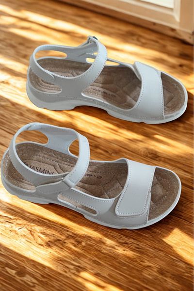 Weynes Women's Cream Summer Daily Comfortable Sandals Wsb3070