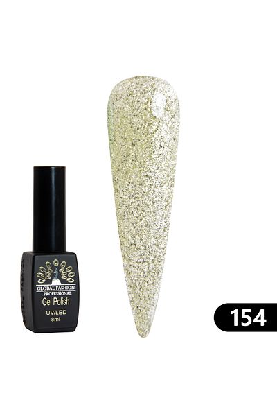 global fashion Oja semipermanenta BLACK ELITE, Global Fashion 8 ml, 154