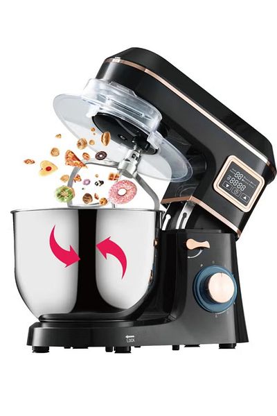 TOSCANA U Electric Dough Mixer and Blender Tuscany U, 7L Capacity, 1400W Power, Digital Touch Screen, LED Cove