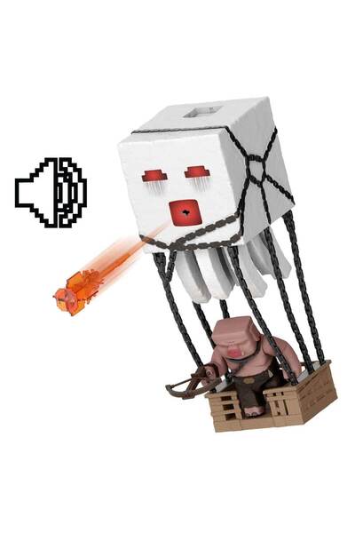 MINECRAFT Sesli Filmi Blast Attack Ghast Aksiyon Figürü Oyun Seti JFB69