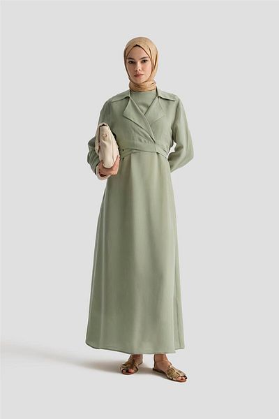 Armine Blouse Dress Suit 25Y6009 Çağla
