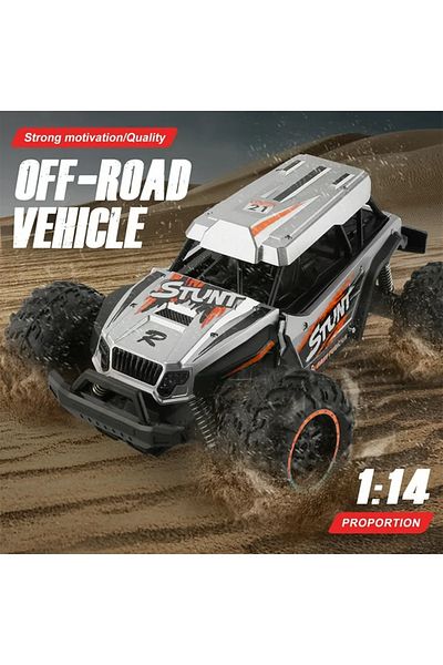 PLAYZO 1:14 Scale 2WD Remote Control Monster Truck – High Speed Drift RC Car with 2.4GHz Controller