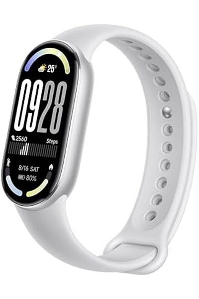 Xiaomi Smart Band 10 with AMOLED 1.75-Inch Display, Up to 21 Days, Frosted Silver