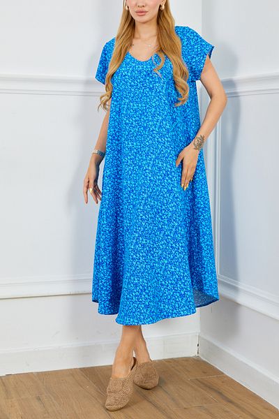DPARİS Rochie casual cu decolteu în V cu model din viscoză