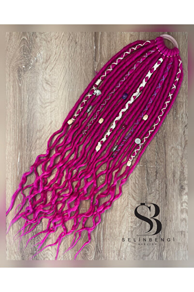 Selin Bengi 20 Πακέτο Casual Rasta Buckle 50cm - Σκούρο Φούξια