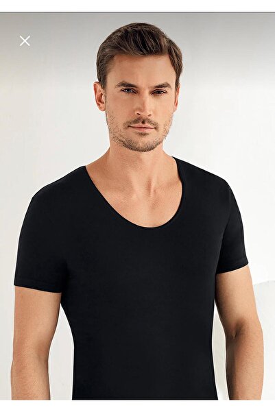 Şahinler *****Shahinler'6 Pack Men's Colorful Lycra Deep Crew Neck Undershirt Singlet.