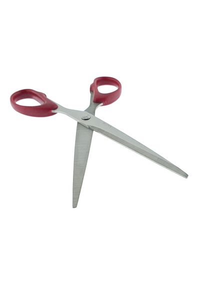 OEM Multifunctional scissors with symmetrical red handles, Classic model 96009, length 18 cm, in blister