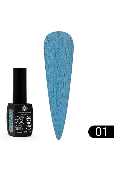 global fashion Oja semipermanenta CRACK, Global Fashion 8ml, 01