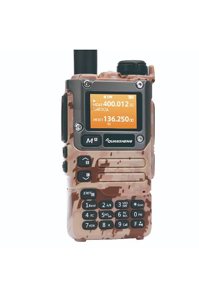 EarthKeepers Quansheng K6/UV-K5(8) Professional Radio Station, UHF/VHF/Marine/Aeronautics, Airsoft, Hiking, NOAA