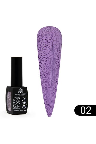 global fashion Oja semipermanenta CRACK, Global Fashion 8ml, 02
