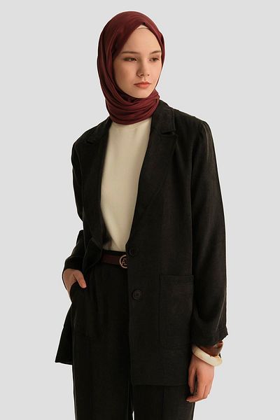 Armine Kupra Blazer Jacket 25Yd4246-1 Navy Blue