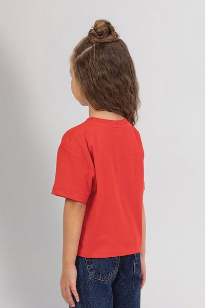 DMB BOYS & GIRLS Oversize Printed Heart Detailed Cotton Girl's T-Shirt
