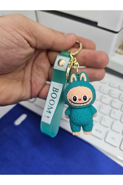Meyra Accessories Lababubu Keychain Bag Ornament Cute Quality Silicone Keychain Plush Toy Gift