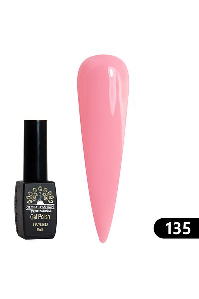 global fashion Oja semipermanenta BLACK ELITE, Global Fashion 8 ml, 135