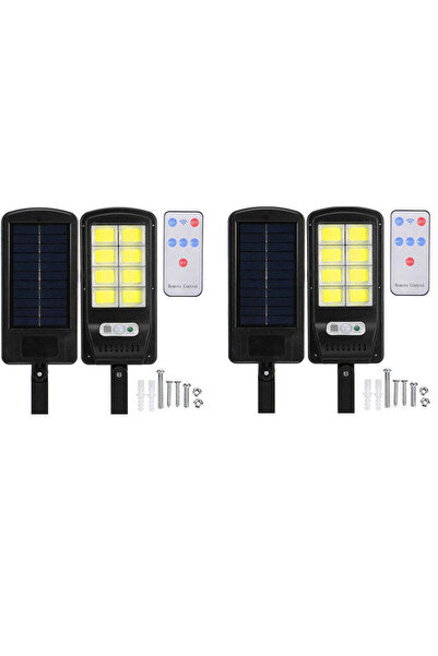 JEWELORA Set 2 felinare solare stradale 8COB 160 LED - 300 x 200 x 200