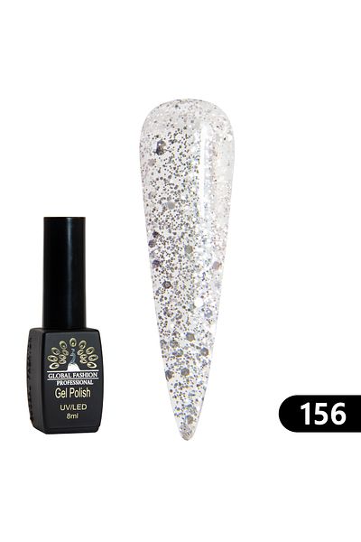 global fashion Oja semipermanenta BLACK ELITE, Global Fashion 8 ml, 156