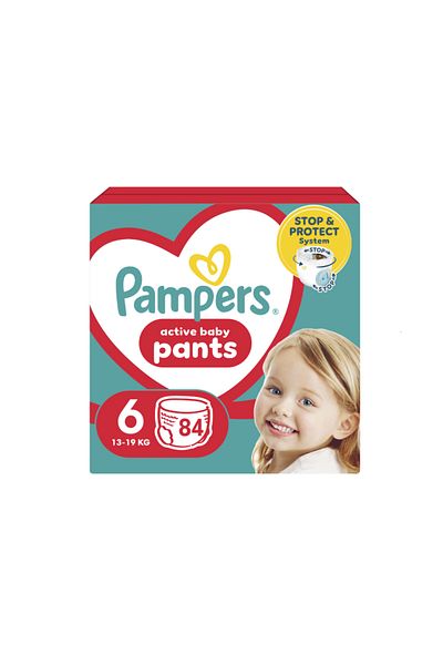 Pampers Scutece-Chilotel PAMPERS Active Baby Pants Mega Box Marimea 6, 13kg-19kg, 84 buc