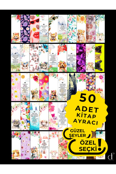 darkfikir Set of 50 Bookmarks - Beautiful Things