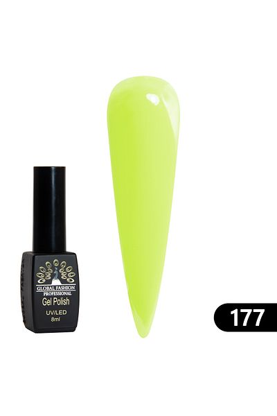 global fashion Oja semipermanenta BLACK ELITE, Global Fashion 8 ml, 177