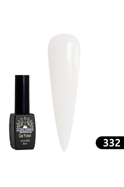 global fashion Oja semipermanentă BLACK ELITE, Global Fashion 8 ml, 332