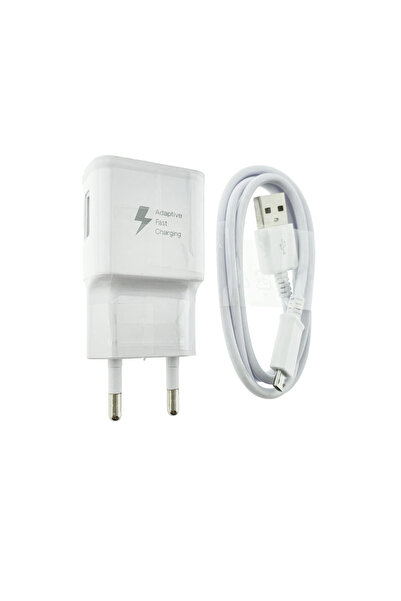 OEM Set încărcător USB 2A, cu cablu microUSB 80 cm, adaptor de călătorie, încărcare rapidă adaptivă, alb, vrac