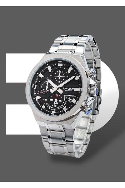 Tom Jones Original 2 Years Guarantee 3 Atm Waterproof Steel Band Men Wrist Watch