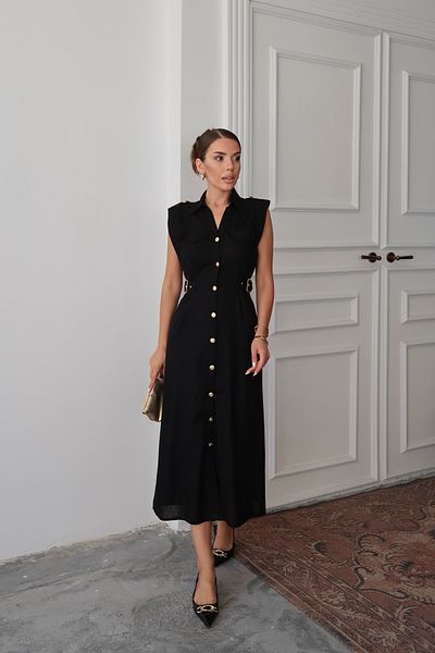 Swass Terra Classic Midi Dress Black