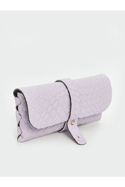 LC Waikiki Lcw Accessories Lilac Leather Look Crocodile Patterned Women's Wallet