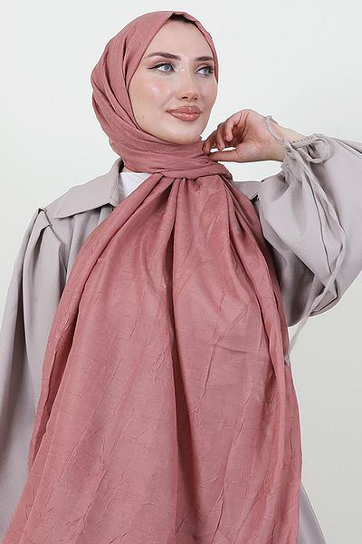 GİYZAMİLA Bamboo Kraş Shawl Powder