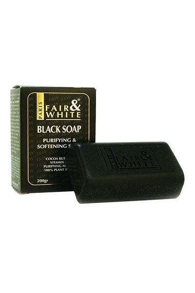Fair & White Black Soap - Purifying and Softening for Skin | Original Black 200g