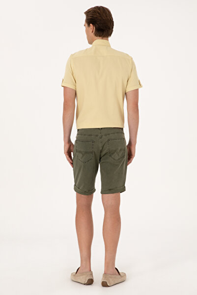 U.S. Polo Assn. Erkek Haki Jean Şort 50301847-VR027