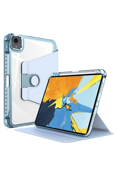 Petite Tuds Husă de protecție pentru iPad Pro 11 2018/2020/2021/2022, Tuds Armor, Crystal Vision, plastic dur, albastru