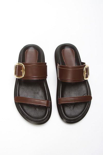 FRZZ Women's Velcro Orthopedic Comfortable Buckle Slippers