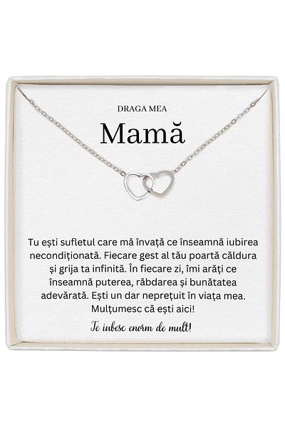 The Jewel Heart Silver Necklace For Mom, Soulmate Spark, Symbol Of Unconditional Love
