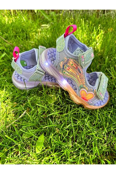 Vicco Size 22-30 Lighted Non-Slip Sole Girls' Sandals