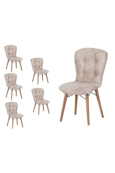 Casafun Set of 6 style chairs Casa-Fone, production for cafe, restaurant, terraces, wooden frame and legs